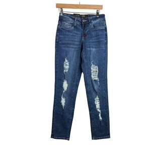 New L & B Lucky &‎ Blessed Women's Boyfriend Blue Denim Jeans size 4